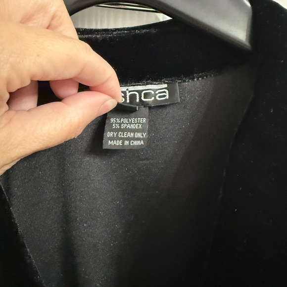 Stage Romantic Black Velvet Ruffle Tie Front Jacket cardigan Gothic M Fairy - Picture 5 of 7